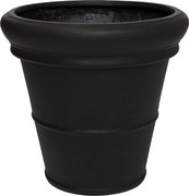 Ghiveci Bucket Low Classic, negru, dimensiuni multiple - PotteryPots mărimea: M - ø 55 cm | înălțime 48 cm