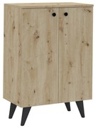 Pantofar Luton, 2 Usi, Stejar Artisan, 62 x 35 x 90 cm