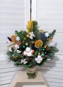 Lumanare din ceara botez - Bucuria Craciunului