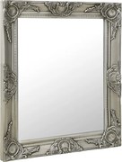 vidaXL Oglindă de perete în stil baroc, argintiu, 50 x 60 cm