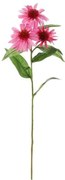 Floare artificială Echinacea, 3 flori, 21 x 12 x62 cm