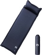 vidaXL Saltea de camping auto-gonflabilă, cu pernă, 1 persoană, gri