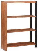 vidaXL Bibliotecă Cafeniu, Negru 80 x 30 x 110 cm Lemn Solid de Acacia
