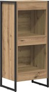 vidaXL Dulap pentru cărți Stejar artizanal 80 x 30 x 155 cm