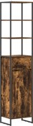 vidaXL Dulap de Baie Stejar fumuriu 40 x 30 x 180 cm Lemn compozit