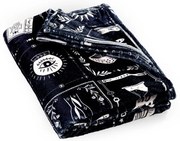 Pătură neagră din micropluș/cocolino 130x170 cm cu model de Halloween Enchanted Witchcraft – Catherine Lansfield