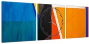 Tablou - Geometrie (cu ceas) (90x30 cm)