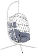 Fotoliu suspendat Adrina (alb). 1077340