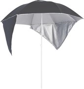 vidaXL Umbrelă de soare de plajă cu pereți laterali, antracit, 215 cm