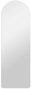 HOMCOM Oglindă de Perete în Formă de Arc cu Iluminare LED, Control Tactil și Sticlă Călită, 40x3x120 cm, Transparentă | Aosom Romania