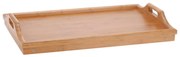 Mese de mic dejun, tavă din bambus cu picioare, 50x30 cm