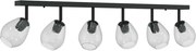 vidaXL Spot de tavan Negru 110,5 x 13 x 26 cm Sticlă și Metal