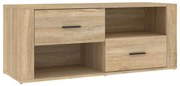 vidaXL Comodă TV, stejar sonoma, 100x35x40 cm, lemn prelucrat