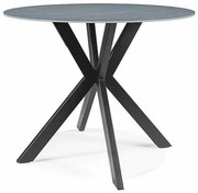 Masă de bucătărie Talia 90 cm, gri / negru