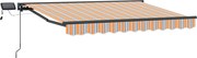 vidaXL Cadru manual de marchiză cu LED-uri 3,5 x 2 m