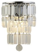 Aplica de perete baie cu protectie IP44 Empire 2LT, crom