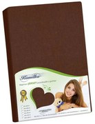 Bellatex Jersey ceară de pat maro închis, 90 x 200cm