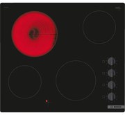 Plita vitroceramica incorporabila Bosch PKE611CA3E, 6600W, 4 zone, 9 trepte, Indicator de caldura reziduala, Electrica, Negru