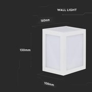 Aplică LED de exterior LED/12W/230V IP65 4000K alb