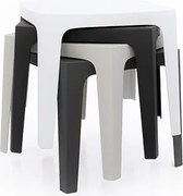 Set de 4 Mese moderne de exterior / interior design premium SOLID TABLE Vondom