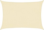 vidaXL Pânză parasolar, crem, 2 x 2,5 m, 160 g/m², HDPE