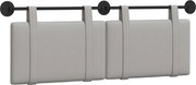 vidaXL Cap de pat suspendat Simplu Gri nori 130 x 55 x 5 cm țesătură