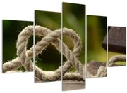 Tablou inima din frânghie (150x105 cm)