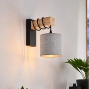 BRILAGI - Aplica de perete NUBILA 1xE27/60W/230V maro/negru/gri