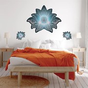 Autocolante de perete - Mandala de lotus petrol