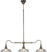 Cottex T9043A - Lustră cu tijă SNOOKER, 3 x E27, 60W, 230V