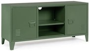 Comoda TV verde din metal, 120,5x40x58,5 cm, Cambridge Bizzotto