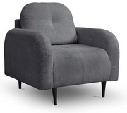 Fotoliu tapițat CLOUDY, gri