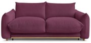 Canapea burgundy extensibilă 214 cm Ernest – Bobochic Paris