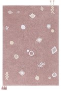 Covor pentru copii roz lavabil/țesut manual din bumbac 140x200 cm Noah – Lorena Canals