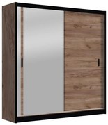 Dulap cu oglindă SABRINA 180x215 cm, stejar craft