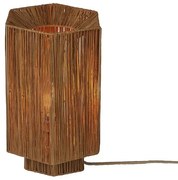 Veioza/Lampa Eco din Rafie, Panama octogon L, maro