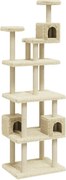 vidaXL Ansamblu pisici cu stâlpi din funie de sisal, crem, 188 cm