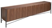 Comoda TV moderna design LUX Walnut and Black