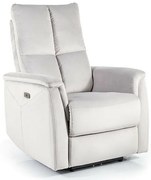 Fotoliu recliner Neptun velvet gri deschis Blu03