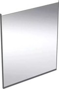 Oglinda cu iluminare si dezaburire Geberit Option Plus Square 60 cm negru - aluminiu eloxat