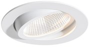 Spot încastrat alb 9,5 cm incl. LED 1015 lm Dimmabil IP65 - Gaius