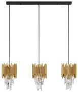 Lustra suspendata design elegant MAGNOLIA 3L aurie