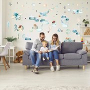 Autocolante de perete - Avioane și sate