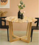 Masa rotund  dining din lemn  Homs, seria A-620,90 x 75 cm,30176
