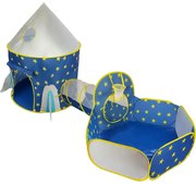 Cort de joaca 3 in 1, albastru