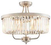 Endon 90264 - Lustră aplicată CHESTERFIELD 3xE14/6W/230V, diam. 45 cm, crom lucios