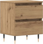 vidaXL Dulap de noapte Stejar Artizanal 40 x 35 x 50 cm Lemn compozit