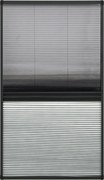 vidaXL Ecran insecte pentru ferestre, cu umbrar, 80x160 cm, aluminiu
