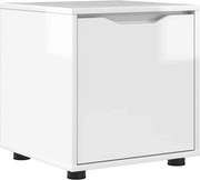 vidaXL Dulap de Baie Alb lucios 40,5 x 40 x 44 cm Lemn compozit