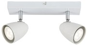 Aplica de Perete cu Spot Directionabil, 2xGU10, Perico alb